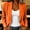 Orange, variant on Women's Business Casual Blazers Open Front Long Sleeve Solid Color Jackets Professional office Work Trendy Suit Jacket Blazer Yellow XXL(XXL)