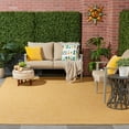 thumbnail image 2 of Nourison Positano Solid Contemporary Yellow Area Rug, 2 of 13