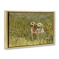 thumbnail image 3 of Stupell Industries Happy Dogs Field Day Animals Painting Gold Floater Framed Canvas Art Print Wall Art, 25 x 17, 3 of 9