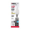 thumbnail image 5 of 5.5W CA10 LED - Frost - Candelabra base - 90 CRI - 2700K - 120V - 6-Pack, 5 of 6