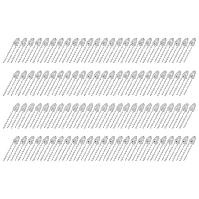 Diodo emisor de luz, 100 piezas, kit de bombillas LED para iluminación de diodos emisores de luz, estética elegante