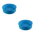 thumbnail image 4 of kurtrusly Wedding Birthday Party Cake Restaurant Reusable Washable Mousse Round Mould Kitchen Gadget Accessories Blue 6.5 Inch 2Set, 4 of 6