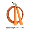 thumbnail image 2 of becaristey Speed Skipping Wire Rope Indoor Outdoor Jumping Rope Weight Loss Exercise Home Gym Workout Tool, Orange, 2 of 7