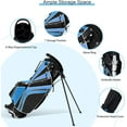 thumbnail image 6 of GJWL Golf Stand Bag with 6 Way Top Dividers, Lightweight Golf Bag with Adjustable Dual Strap & 8 Pockets, Waterproof Rain Hood, Portable for Men Women, 6 of 11