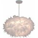 thumbnail image 1 of Kronleuchter mit white Feder, 45 cm, 40 W, E27, Deckenleuchte, Lampenschirm für Schlafzimmer, Wohnzimmer, Dekoration, 1 of 5