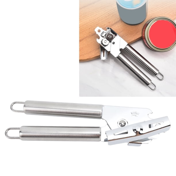 Abrelatas Manual De Acero Inoxidable, Abridor De Botellas Sin Esfuerzo Con Diseño Inoxidable, Ergonómico Para Un Uso Seguro, Herramienta Multifuncional Para La Cocina Del Hogar