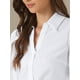 thumbnail image 5 of Camisa de leotardo INSPIRE CHIC para mujer, con cuello, de manga larga, bodysuit de trabajo, talla XL, blanca, 5 of 6