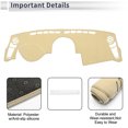 thumbnail image 2 of Unique Bargains Dash Cover for KIA Soul 2010-2013 Non-Slip Dashboard Carpet Mat Polyester Silicone Beige, 2 of 6