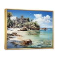 thumbnail image 2 of Designart "Serene Moments in Tulum, Mexico" Nautical & Beach Floater Framed Wall Decor, 2 of 7