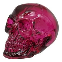 Ebros Purple Translucent Witching Hour Gazing Skull Miniature Figurine 2.5" Long