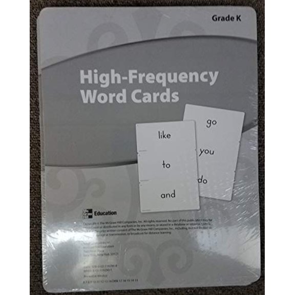 Pre-Owned Reading Wonders, Grade K, High-Frequency Word Cards (ELEMENTARY CORE READING), 9780021192908, 0021192901, Paperback, 1 edition