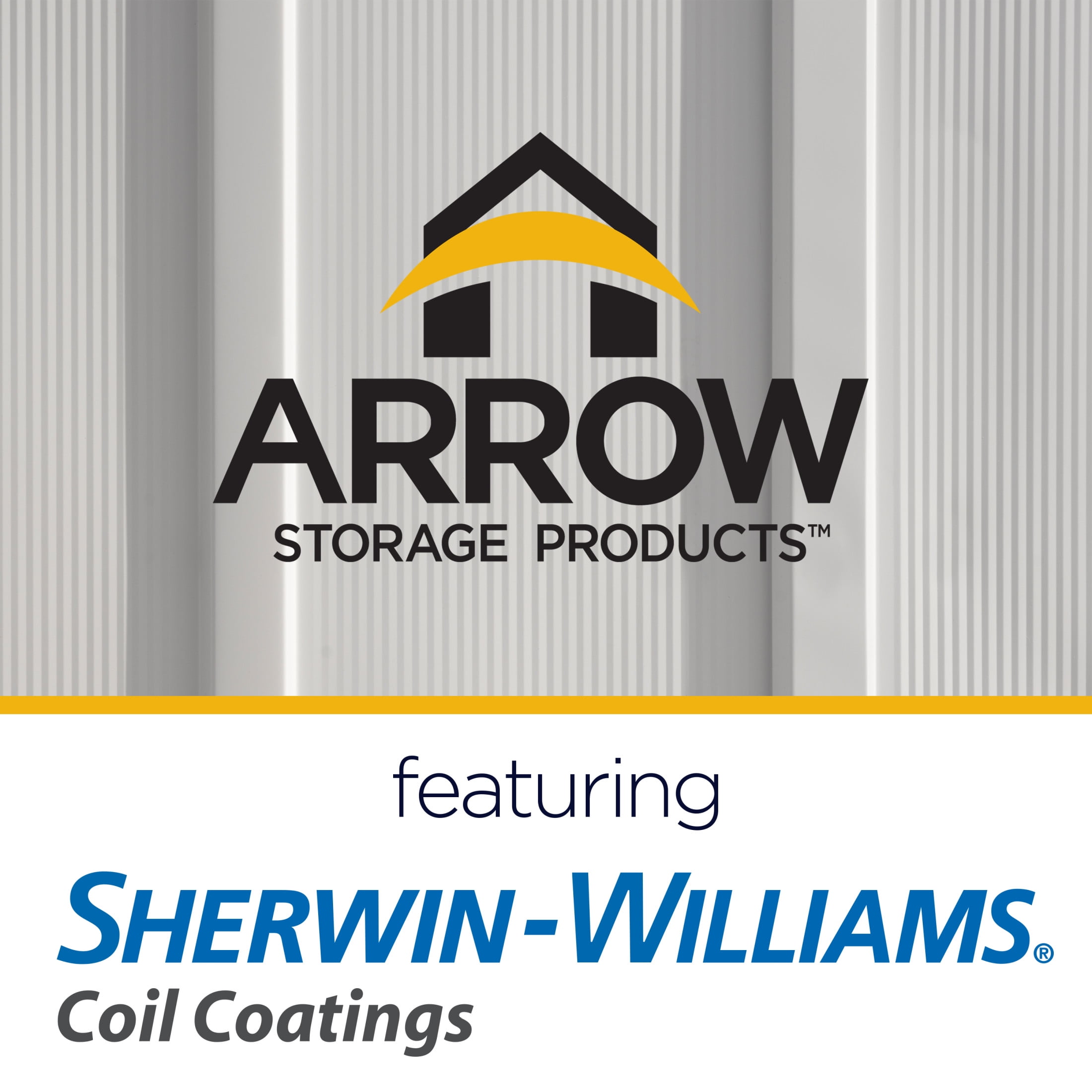 Arrow Classic 10 x 4 x 6 ft Flute Grey Steel Storage Shed