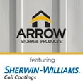 thumbnail image 6 of Arrow Classic 10 x 4 x 6 ft Flute Grey Steel Storage Shed, 6 of 16