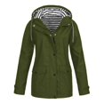 thumbnail image 1 of CNKOO Women Light Rain Jacket Waterproof Active Outdoor Trench Raincoat with Hood Lightweight Plus Size S-5XL, 1 of 8