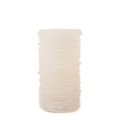The Amazing Flameless Candle Wax Pillar, Glittered Layered, White