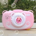 thumbnail image 4 of Camera Bubble Machine for Kids,Leak-Resistant Bubble Maker with Solution,Fun Toys for Wedding,Birthday Party,Outdoors (Pink), 4 of 5