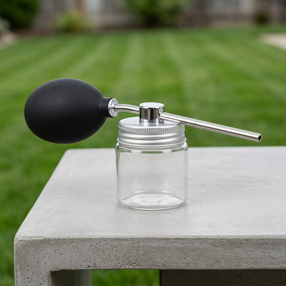 COMPUKAS Diatomaceous Earth Sprayer, Black, Powder Duster Applicator, Garden Use