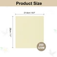 thumbnail image 2 of Uxcell Parchment Paper Aged Look Stationery Vintage Paper Sheet for Certificate Invitation Envelope Cream Yellow 8.5 x 11 Inch, 2 of 7