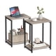 thumbnail image 1 of Side Tables Set of 2, Small End Table, Nightstand Living for Room, Bedroom, Office, Bathroom, Greige and Black ULET272B02, 1 of 5