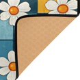 thumbnail image 3 of Yayeee Area Rugs for Living Room 5.2'x4' Non Slip Washable Bedroom Floor Carpet, Yellow Checkered Daisy, 3 of 5