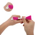 thumbnail image 3 of Unique Bargains 2 Pcs Smooth Facial Mask Brush Two-in-One Rose Red, 3 of 5