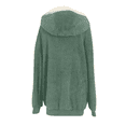 thumbnail image 3 of Sherpa Fuzzy jackets for women with hooded Long Sleeve Lightweight Faux Fur Coat Fashion Zipper Sweatshirt Winter Warm Outwear with Pockets, 3 of 5