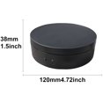 thumbnail image 3 of EKDJKK Plateau Tournant Électrique à 360 Degrés pour la Photographie, Support Rotatif Motorisé Table d'Exposition pour Vidéo en Direct Plateforme Rotative Automatique (Noir), 3 of 8