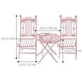 thumbnail image 4 of 3pcs Miniature Table And Chair Set 1/12 Scale Tiny House Round Table And Chairs, 4 of 9