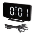 thumbnail image 2 of Verdant Touch L E D Espejo Electrónico Reloj Digital Espejo Despertador 5V Doble Alarma Función de Snooze Espejo LED Reloj Electrónico para Decoración del Hogar Dormitorio, 2 of 14