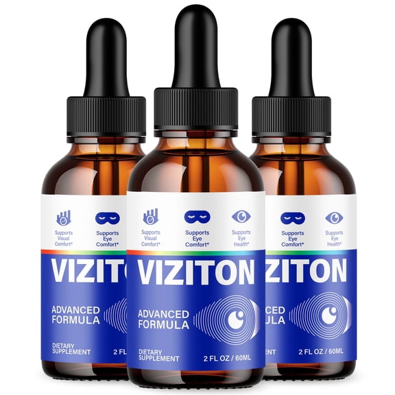Viziton Vision Support Drops Advanced Formula Eye Health Supplement 90 Servings