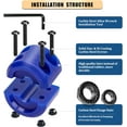 thumbnail image 3 of ORUYROP Winch Cable Hook Stopper 2 Pack, Silicone Rubber Stopper Protects Synthetic Winch Rope, Towing Hook, Cable Line for ATV UTV, Blue, 3 of 7