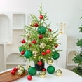 thumbnail image 3 of 2FT Pre-Lit Artificial Norfolk Pine Christmas Tree with LED String Lights,Tabletop Christmas Tree with Multicolored Hanging Christmas Balls Ornaments,for Home,Office,Holiday Xmas Decor, 3 of 9
