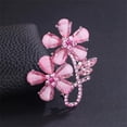 thumbnail image 5 of Elegant Flower Brooch for Women Crystal Floral Lapel Pin Cubic Zirconia Wedding Corsage Dainty Boutonniere for Suits Party Ceremony Accessories Present for Friend Mother Hat Bag Jewelry, 5 of 6