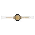 thumbnail image 6 of Ellison 2 - Light Black And Heritage Brass Black Mid Century Modern / Modern - LED Steel Wall Sconce, 6 of 18