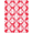Red Pink White, Pattern 14, variant on ODIKA Softball Sport Personalized Name Design With Stitched Seam Accent Border Pet Friendly & Kids Safe Play for Playroom, Bedroom, Reading Nook