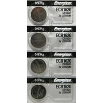 4 Energizer CR1620 Lithium 3V Coin Cell Batteries