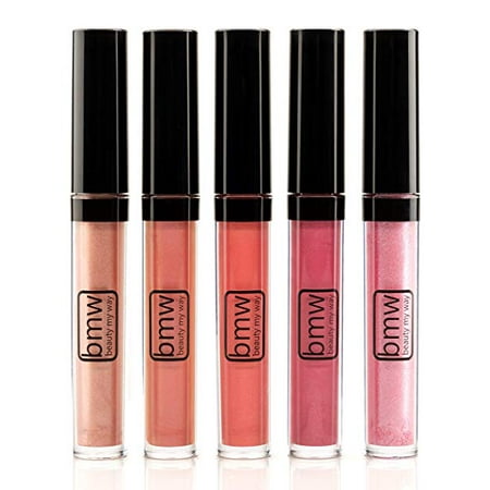 5 PCS LIP GLOSS SET PROFESSIONAL HIGH SHINE SHIMMERING MUST HAVE