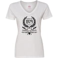 thumbnail image 3 of Inktastic Born in 1974 Limited Edition Women's V-Neck T-Shirt, 3 of 5