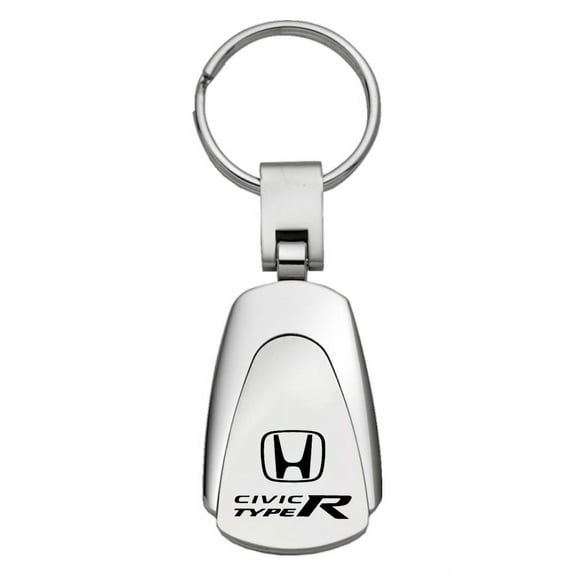 Honda Civic Type R Teardrop Key Chain (Silver)
