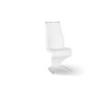 thumbnail image 2 of Topline Home Furnishings Chaises d'Appoint blanches en similicuir, 2 of 5