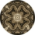 thumbnail image 1 of Ahgly Tapis d'Intérieur Lavable en Machine Carré Transitionnel Brun Cuivré, 3 Pieds Carré, 1 of 7