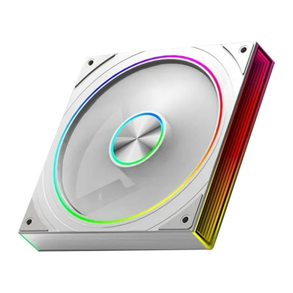 PC Case Fan Star Ring 140mm 5V 3Pin ARGB Cyclic Mirror Light Effect Lian PWM 650 to 1800RPM Cooling White A