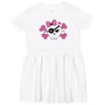 thumbnail image 3 of Inktastic Girl Pirate Skull Valentine Girls Toddler Dress, 3 of 5