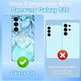 thumbnail image 2 of CASEFIV Compatible with Magnetic for Samsung Galaxy S26 Case with Invisible Ring Stand,Rugged Slim Shockproof Marble Pattern Design Case for Women Men Girls,Blue Marble, 2 of 8