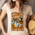 thumbnail image 4 of Halloween Trick or Treat Ghost Pumpkin Witch Hat Graphic T-Shirt, CarolinaBlue, Size 3XL, 4 of 6