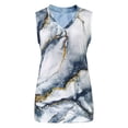 thumbnail image 4 of Moda Mujer Causal V-Cuello Impresión Blusa Sin Mangas Camiseta Verano Tops Fridja  gh6114, 4 of 4