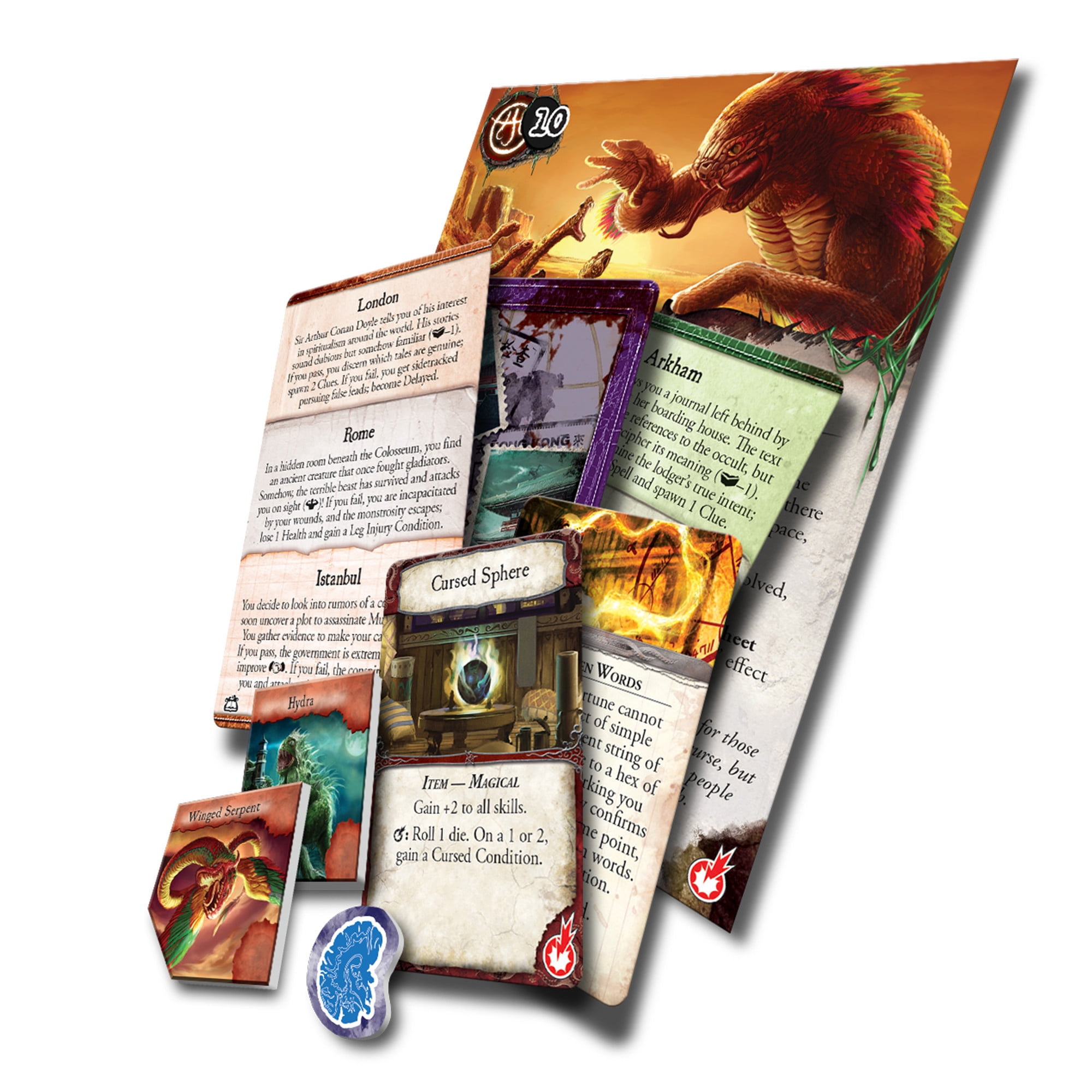 Eldritch Horror: Forsaken Lore Expansion Strategy Card Game for Ages 14 and up, from Asmodee