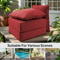 thumbnail image 3 of Opohoro Outdoor Deep Seat Cushion Set, 24"x24"x6", Water Resistant & UV Resistant Comfortable Furniture Cushions for Patio Chair, Sofa, Loveseat, 3 of 12