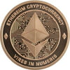 Ethereum Copper Coin - 1 oz Pure Copper Round - Cryptocurrency Collectors Item
