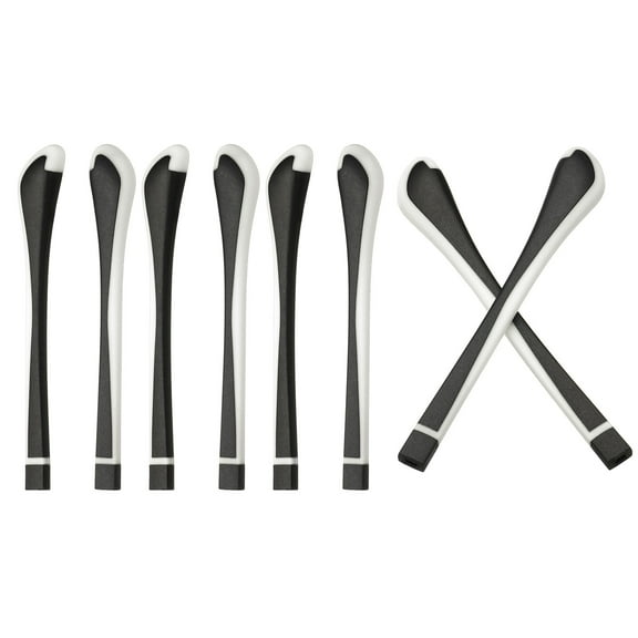 Uxcell Glasses End Tips 4 Pairs Eyeglass Anti Slip Ear Sock Pieces Tube Sleeve Replacement Temple, White Style 9